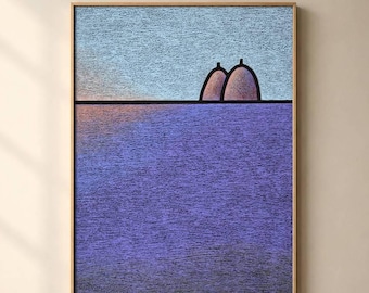 Covoni - Giulio Santoleri – Moderne abstracte minimalistische landschapsschilderkunst