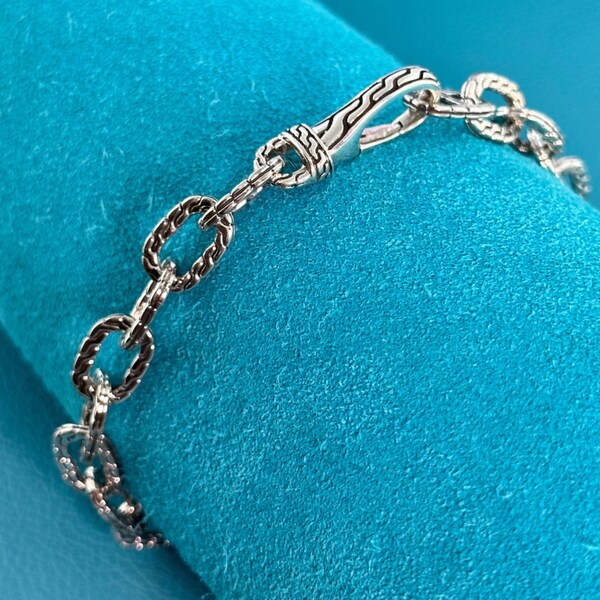 JOHN HARDY Sterling Silver 925 Classic Chain Link Bracelet Excellent Condition