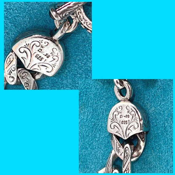 KONSTANTINO Sterling Silver 925 Etched Bracelet w… - image 5