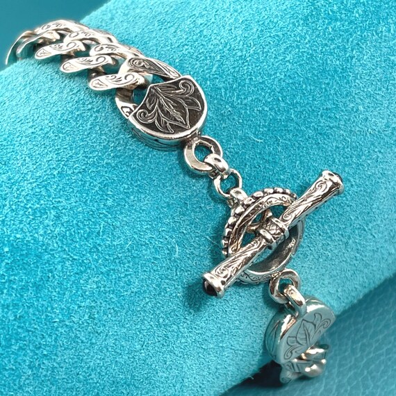 KONSTANTINO Sterling Silver 925 Etched Bracelet w… - image 3