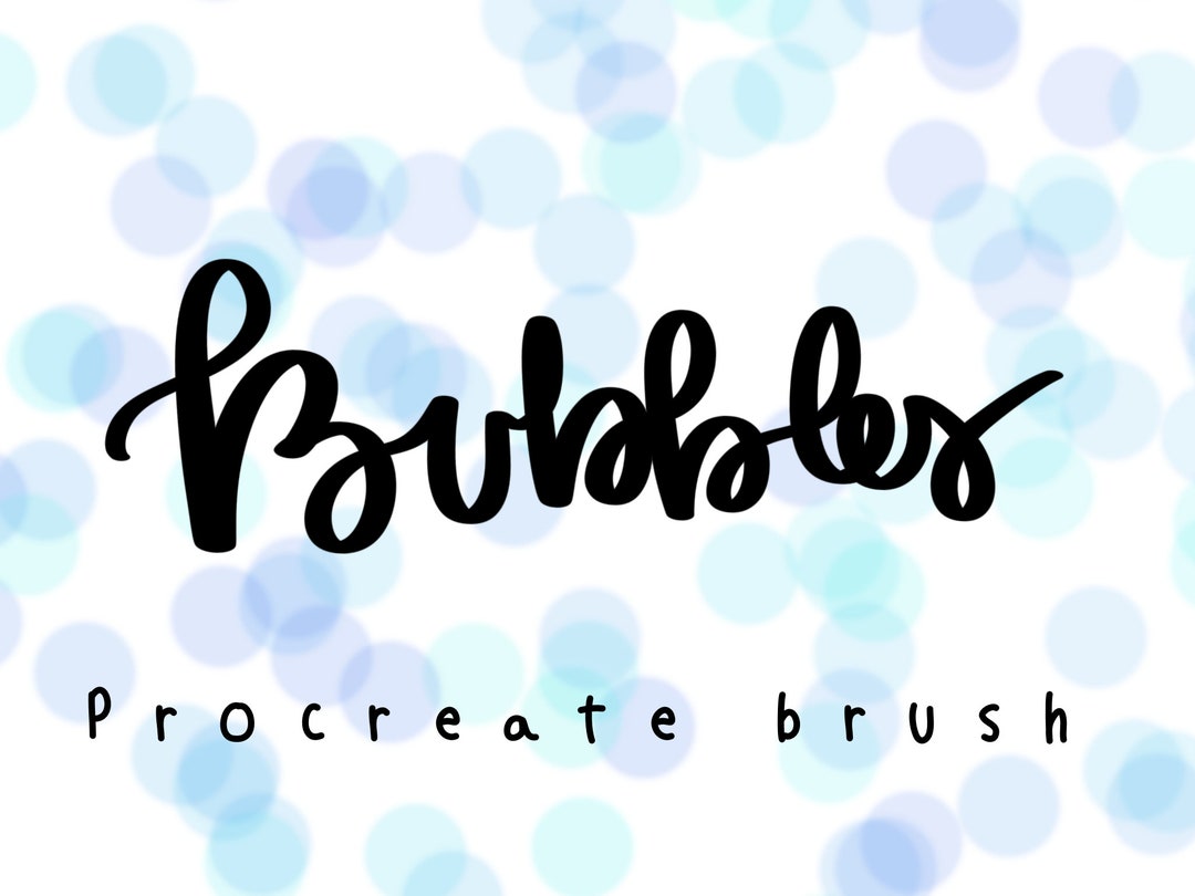 Bubbles Procreate Brush - Etsy