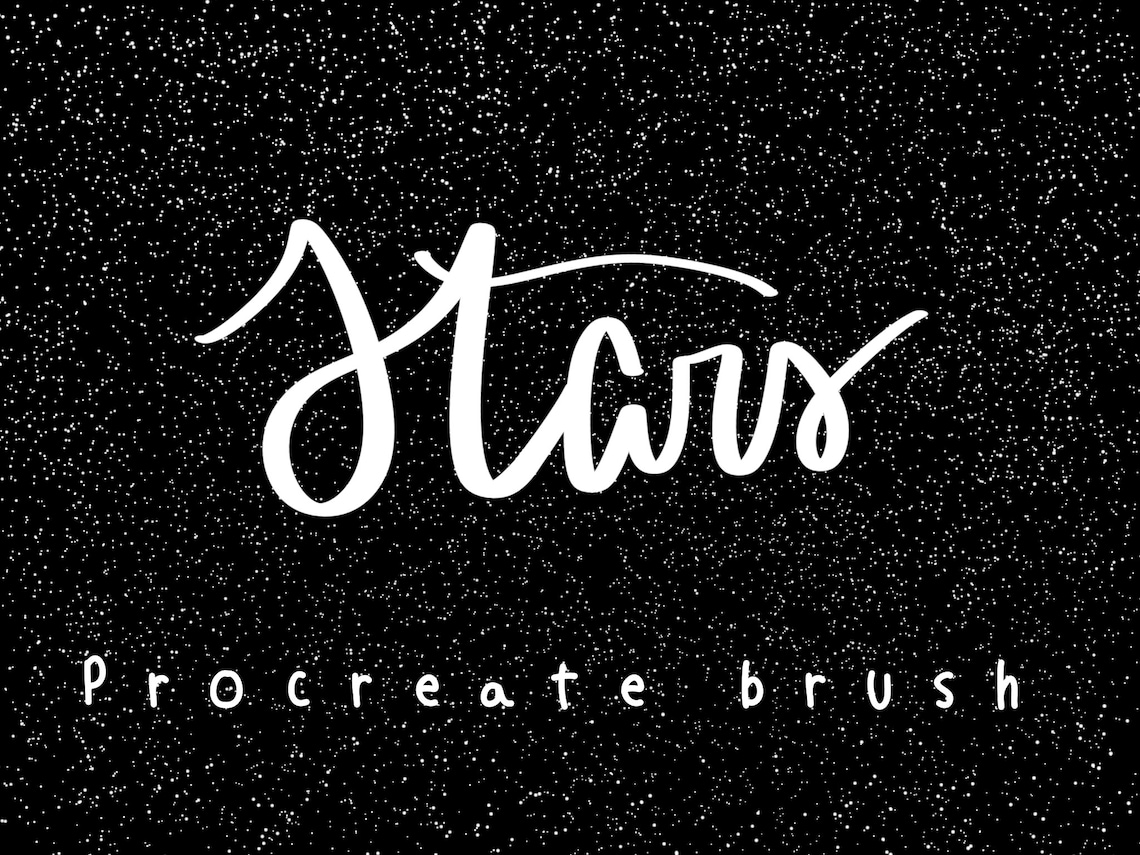 Stars Procreate Brush Etsy
