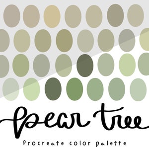 Pear Tree Procreate kleurenpalet