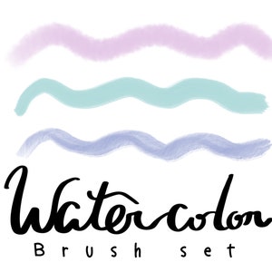 Watercolor Procreate brush pack