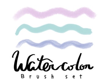 Watercolor Procreate brush pack