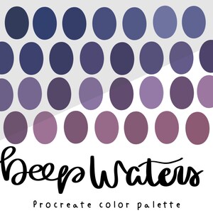 Deep Waters Procreate color palette
