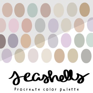 Seashells Procreate color palette