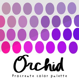 Orchid procreate color palette