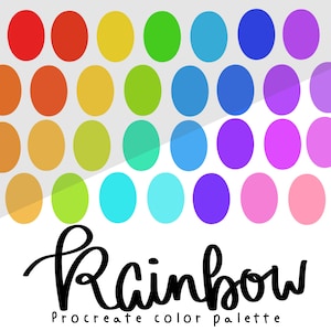 Rainbow Procreate color palette