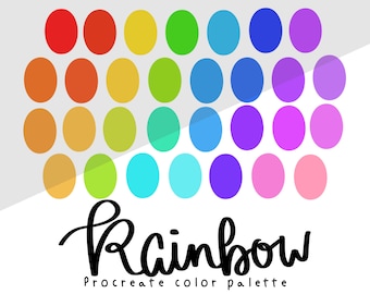 Rainbow Procreate color palette