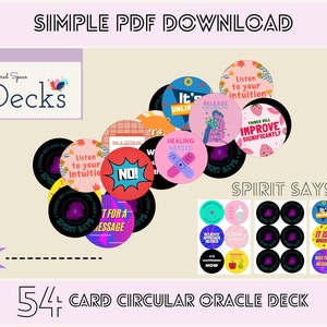 Spirit Says version imprimable Oracle Deck *TÉLÉCHARGEABLE* | imprimer à la maison