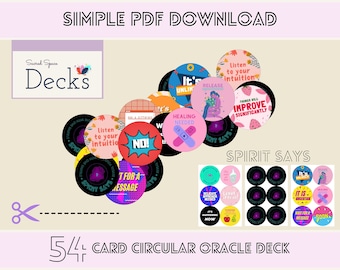 Spirit Says Printable Oracle Deck *DOWNLOADABLE* | print at home
