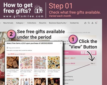 Instruction on how to get free gifts