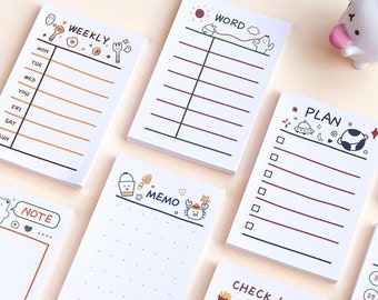 Custom Memo Pads Etsy