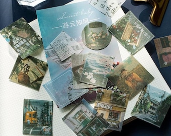 100 Blatt Yu Serie Sticker,Briefpapier Set,Cartoon Aufkleber,Junk Journal,Scarpbooking,Geburtstagsgeschenk,SA-351
