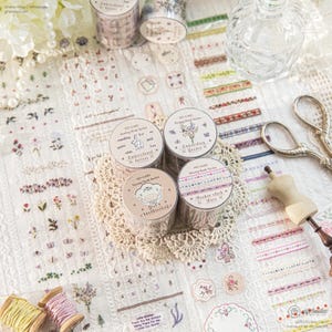 4 rodzaje | Mo Card Sewing Book | Roll Tapes, prezent dla dzieci, pakiet Junk Journal, życie domowe, dekoracja Bullet Journal, kochankowie | C418-7 | KS-RT-1547