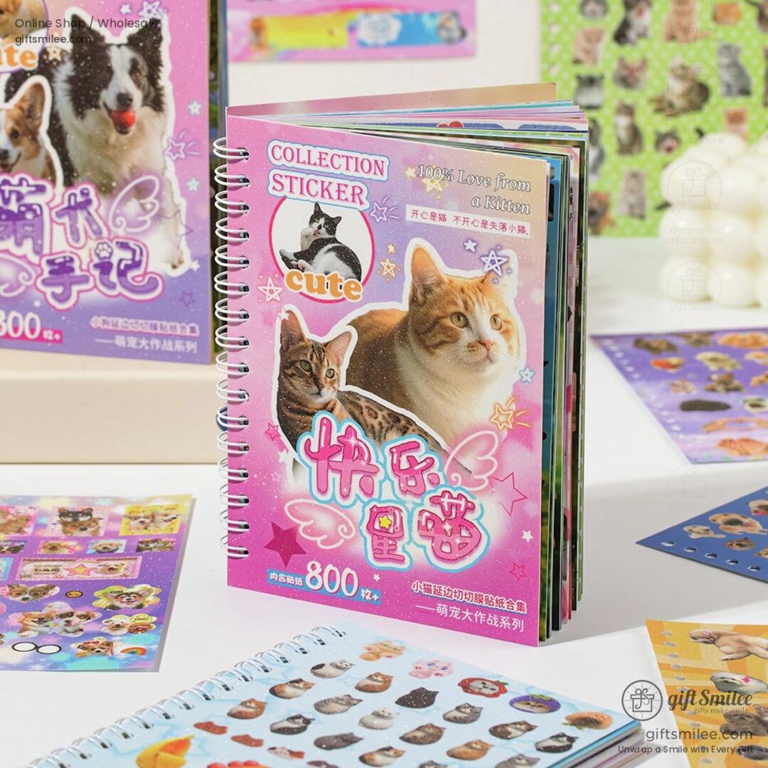 2 Types | Cute Pet Battle Stickers | Cartoon Sticker', Journaling Craft ...