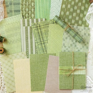4 Tipos | Papel de Fibra Natural Mo Card | Kit de Colagem, diário de arte, scrapbook vintage, decalque de diário, decoração de diário | C418-25 | KS-CK-1156