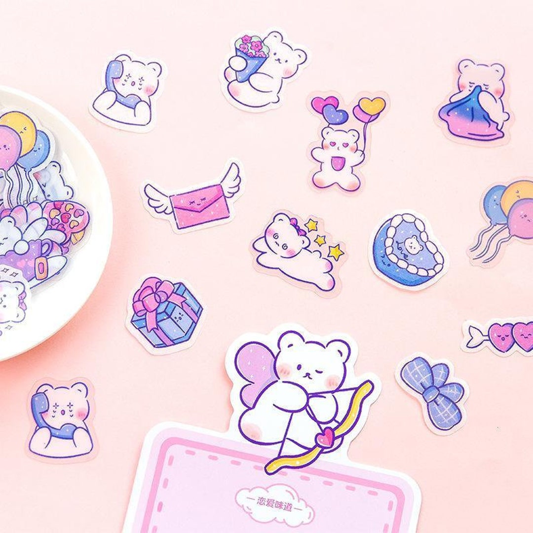 40 Sheets Jiyu Series Stickers,junk Journaling,junk Journanling,art ...