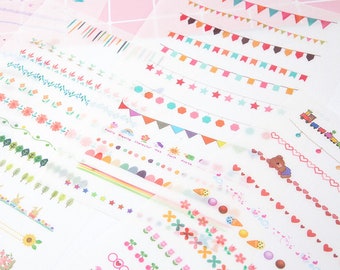 5 sheets Cute Stickers,vintage journal,kids stationery,collaging kit,waterproof craft,stationery lover,jouranls deco,planner crafting,SA-227