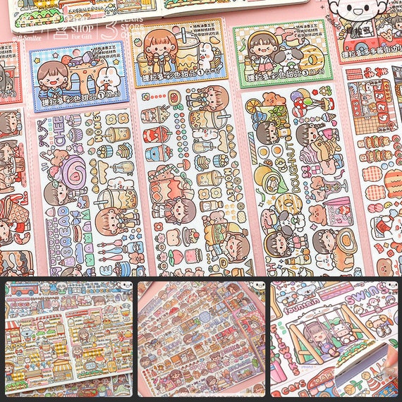 Cute Animal Washi Stickers Set (6 Pack 36 Sheets) - Decorative Small  Sticker for Scrapbooking, Bullet Journaling,Kid DIY Arts, CraftsAlbum,Junk