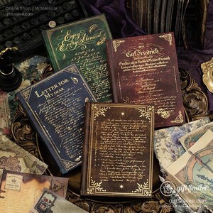 4 types | Livret d'odes lointaines Yu Xian | Papiers de fond, jeu de journaux décoratifs, anniversaire de fille, jeu de journaux, mignon | C418-7 | KS-CK-1114