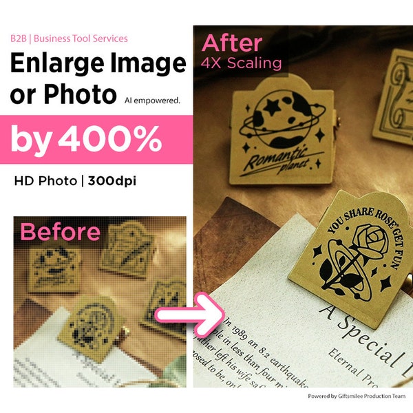 Enlarge photo | Upscale images | fix & Improve images | sharpen damaged image quality | Resize images or photos | HI Resolution 300 DPI