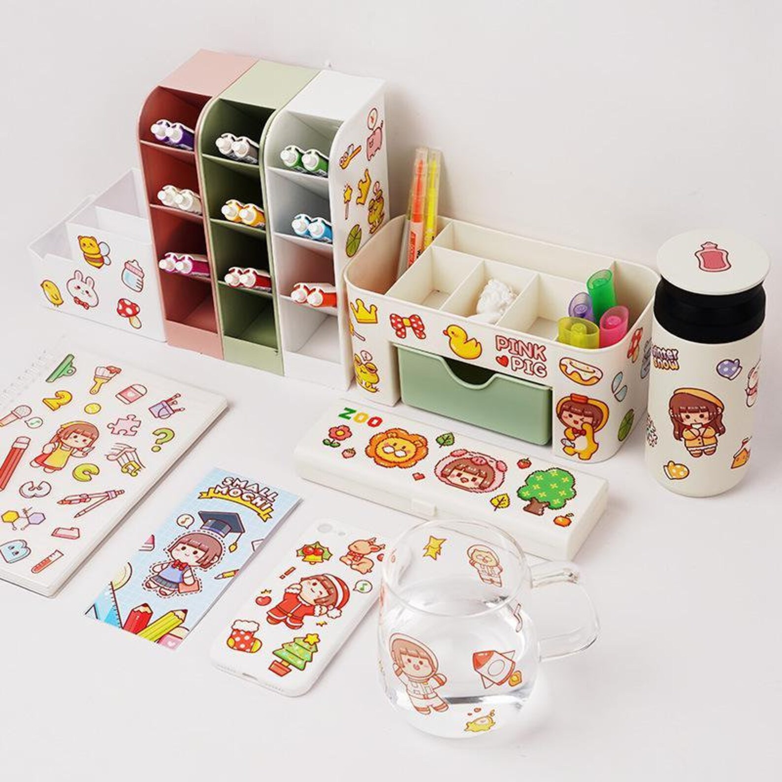 6-sheets-small-mochi-series-stickers-6-types-new-stickers-etsy