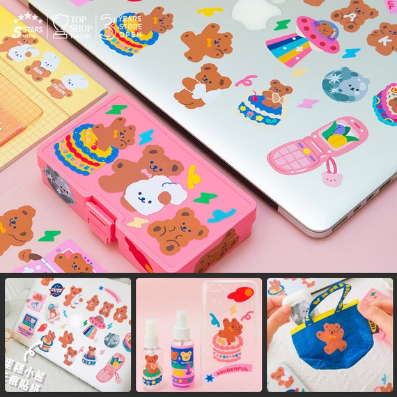 Kawaii Cute Bear 40 Stickers, Bullet Journaling, Cute Mini Stickers, Washi  Stickers // for Journaling, Decorating, Planners 