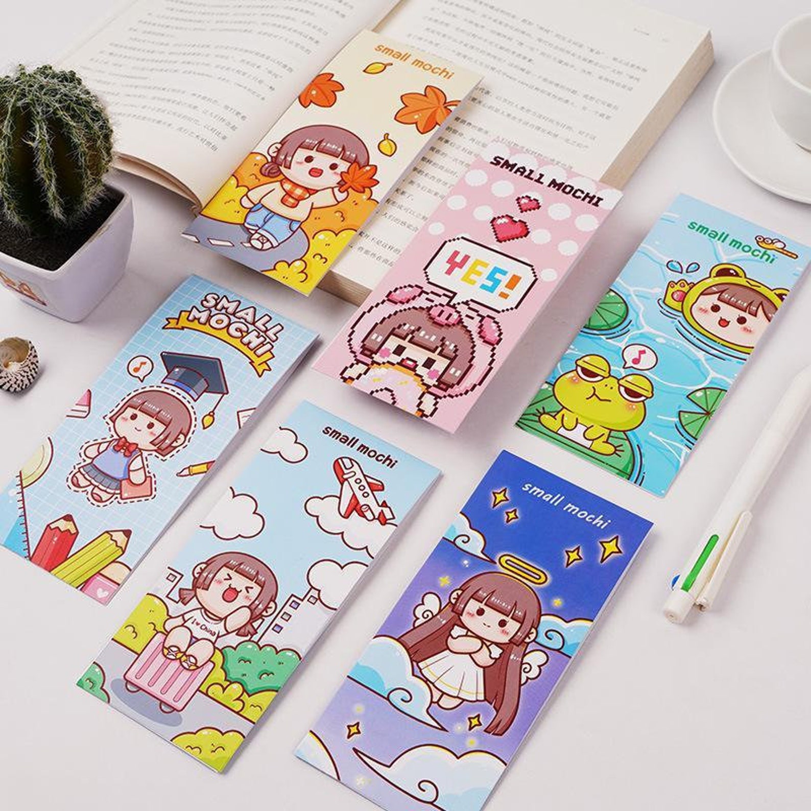 6 Sheets Small Mochi Series Stickers 6 Types New Stickers Etsy