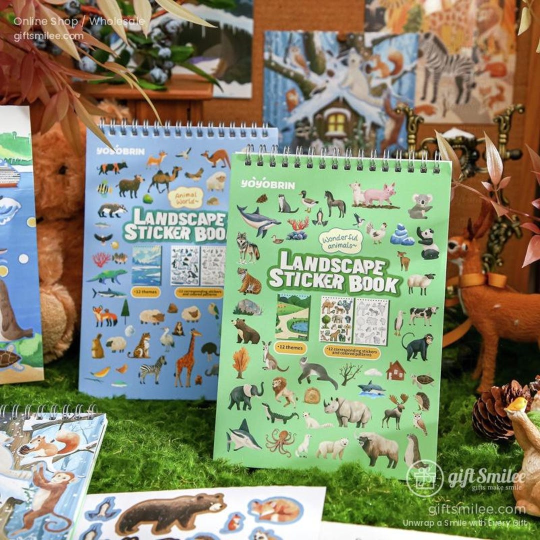 2 Types | Animal Party Stickers | Kids' Crafts, Adhesive Crafts, Gift ...
