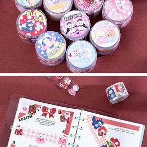 Cute Countdown Washi Tape | 12 Types | cute style washi tape kids washi tape decorative tape planner supplies sticky washi tape | KS-RT-1004