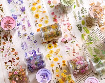 6 Types | Mo Card The Flowers Are Not Over Yet | Pet Tape | memory keeping, travels journals, gift for lover, calendar | B304-3 | KS-RT-1359