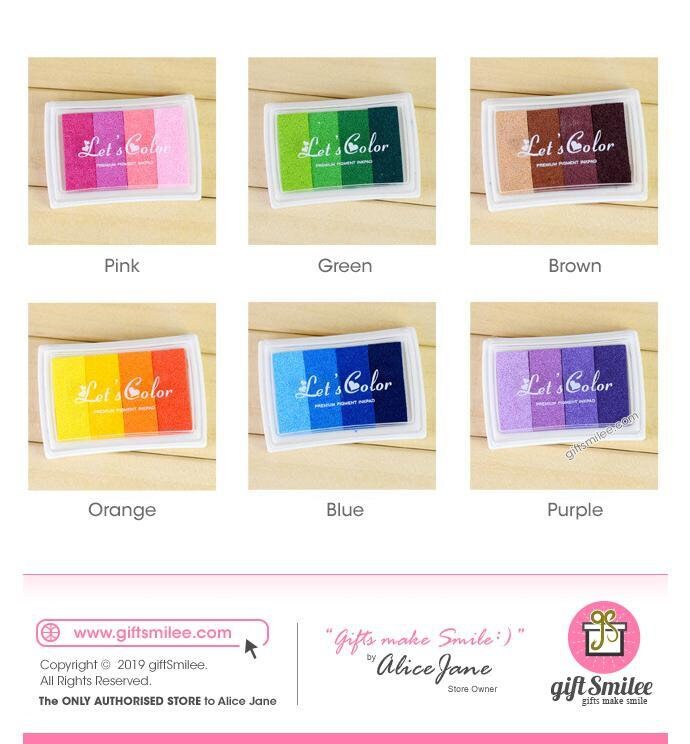 Gradient Color ink pads 6 Types color pigment crafts Etsy