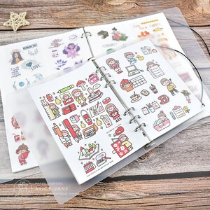 24 Types | A4, A5 Double Sided Thick | Release Paper Book | note pads, office organization, tag, gift for mon, journals | A708-5 | KS-NB-409