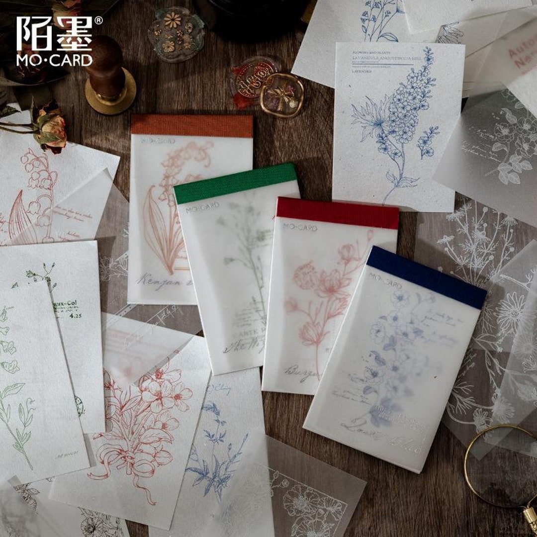 Buy 30 Sheets Mo Series Collage Setwashi Decalpostal Card Online
