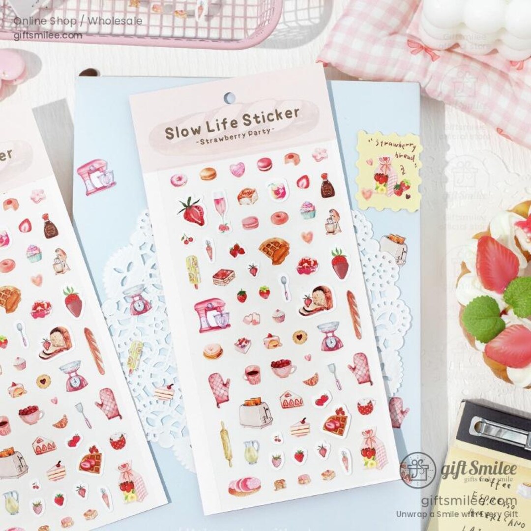 Slow Life Sticker 6 Types | Slow Life Food-themed | Stickers, Stationery Sets, Bullet ...