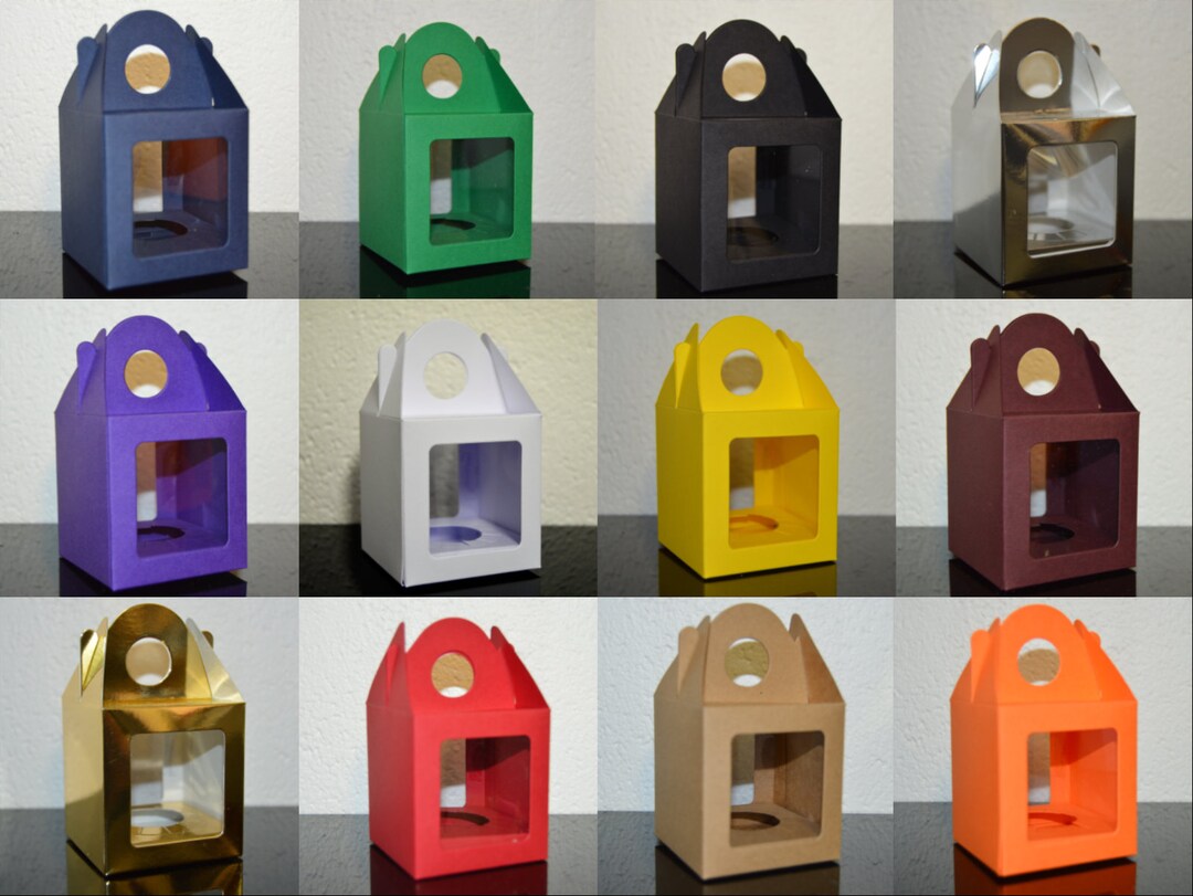 10 X Single Cupcake / Muffin / Fairy Cake Boxes With 2 Windows, Choose