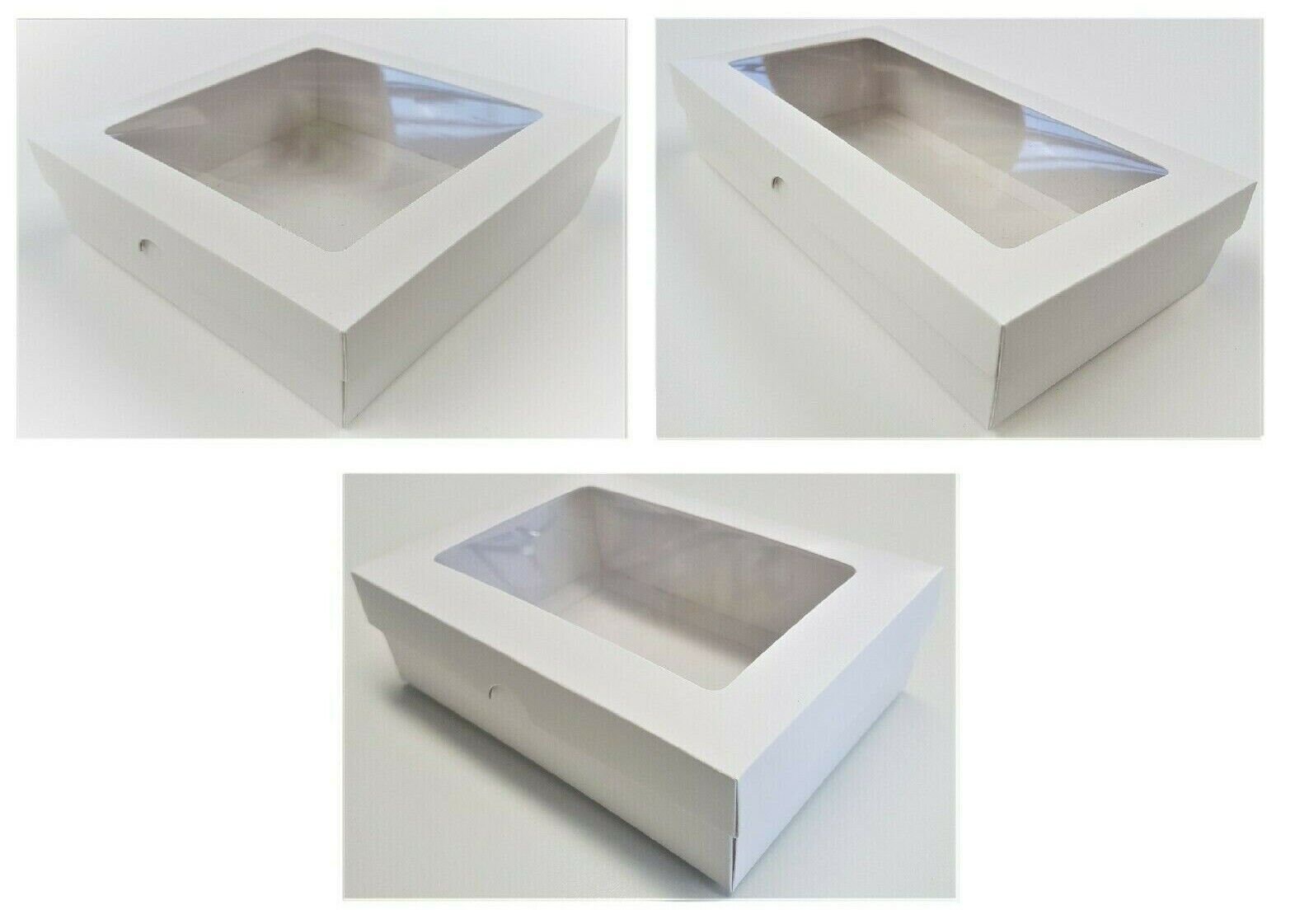 Stella Crafts DL White Greeting Card Boxes – With Aperture Lid, Gift Boxes, Choose Quantity