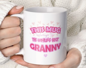 Personalised Ceramic Mug For Mothers Day, Mothers Day Gift for Grandma, Gift for Nana, Gift for Granny TIS157