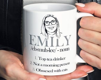 Personalised Name Definition Mug - Funny Boyfriend Birthday Portrait Mug Gift For Her