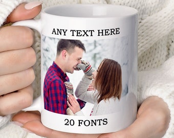 Custom Photo And Text Mug • Personalised Mug With Your Own Image • Photo Printed Mug • Personalised Photo Gift • Photo Gift Mug TIS105