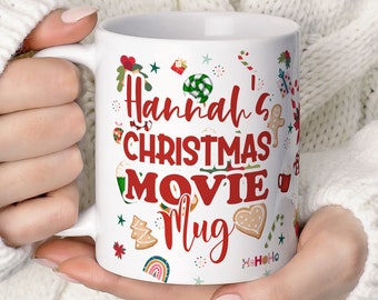 Personalised Christmas Mug, Christmas Movie Mug, Custom Christmas Gift, Hot Chocolate Mug, Christmas Winter Mug, Name Christmas Mug TIS114