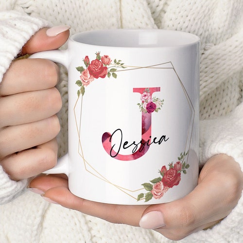 Personalised Mug Initial and Name Mug Custom Name - Etsy UK