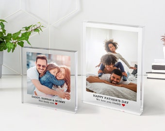 Personalised Photo Acrylic Block, Custom Photo Family Gift Print, Photo Frame Family Gift, Birthday Gift, Mothers Day Gift - APB002