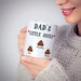 Dad Gift Personalised Mugs Dad's Little Shit Dad Funny Mug Personalised Father's Day Present Gift For Dad Birthday Present Coffee Mug TIS-36 