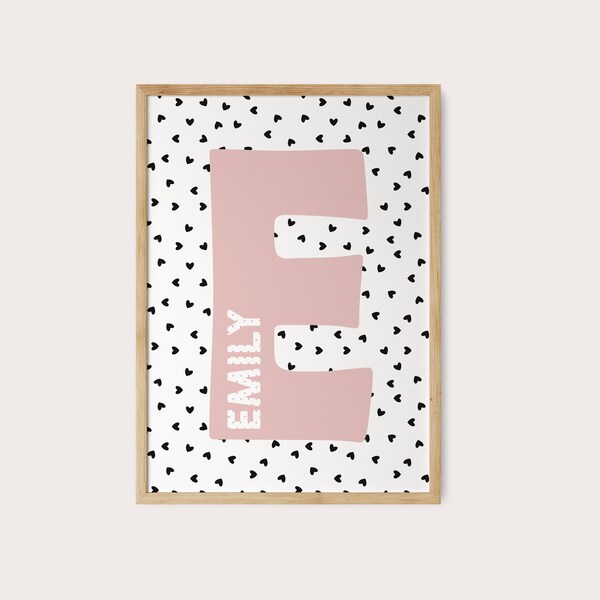 Initial Wall Art Etsy