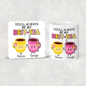 ceramic-coffe-mug-and-coaster-designed-with-teacups-and-names-with-your-friends-in-pink-and-yellow