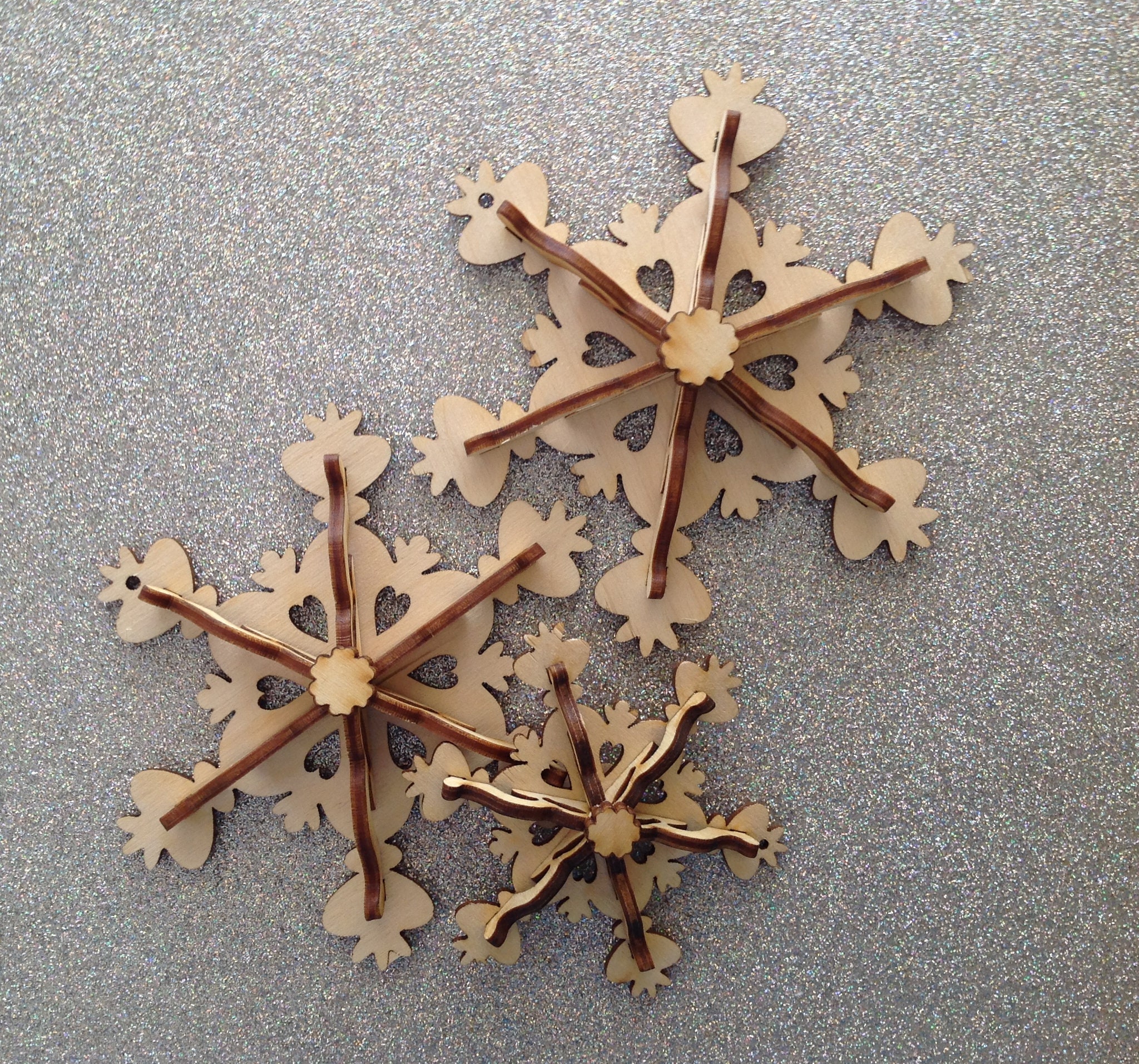 Ornamento de copo de nieve de