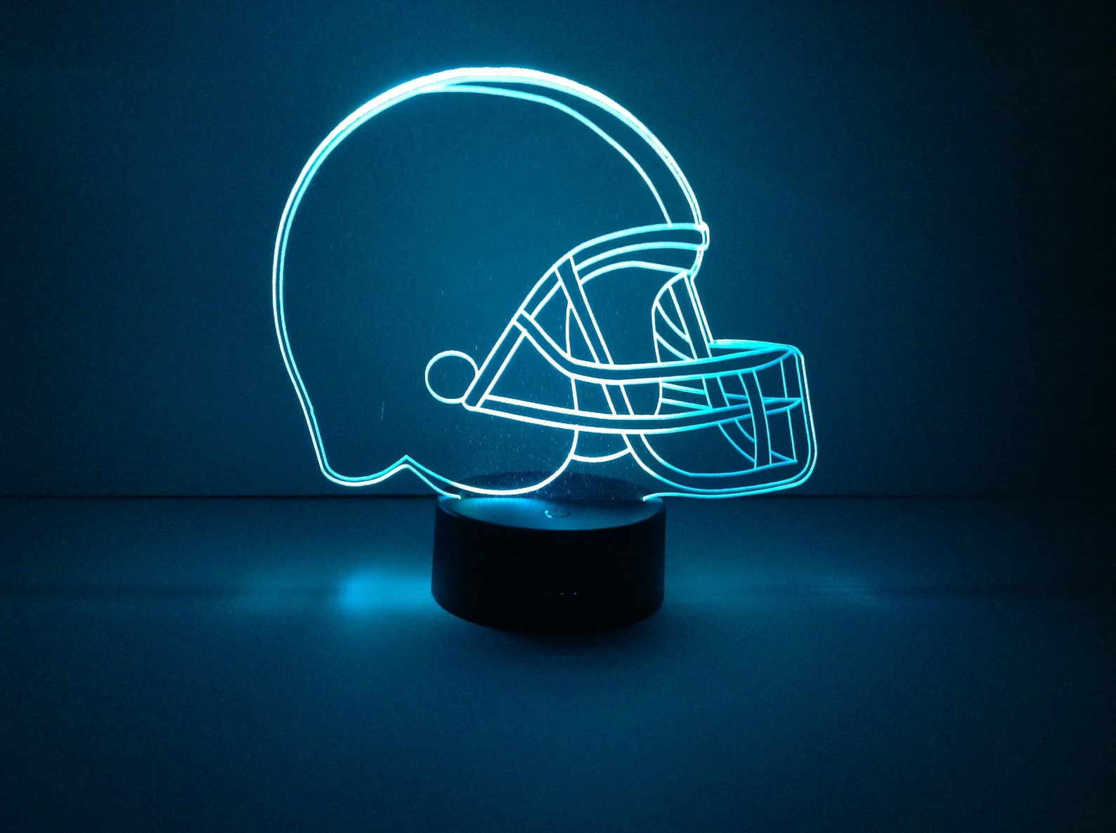 LED NIght Light Football Helmet Night Light Team Spirit Etsy